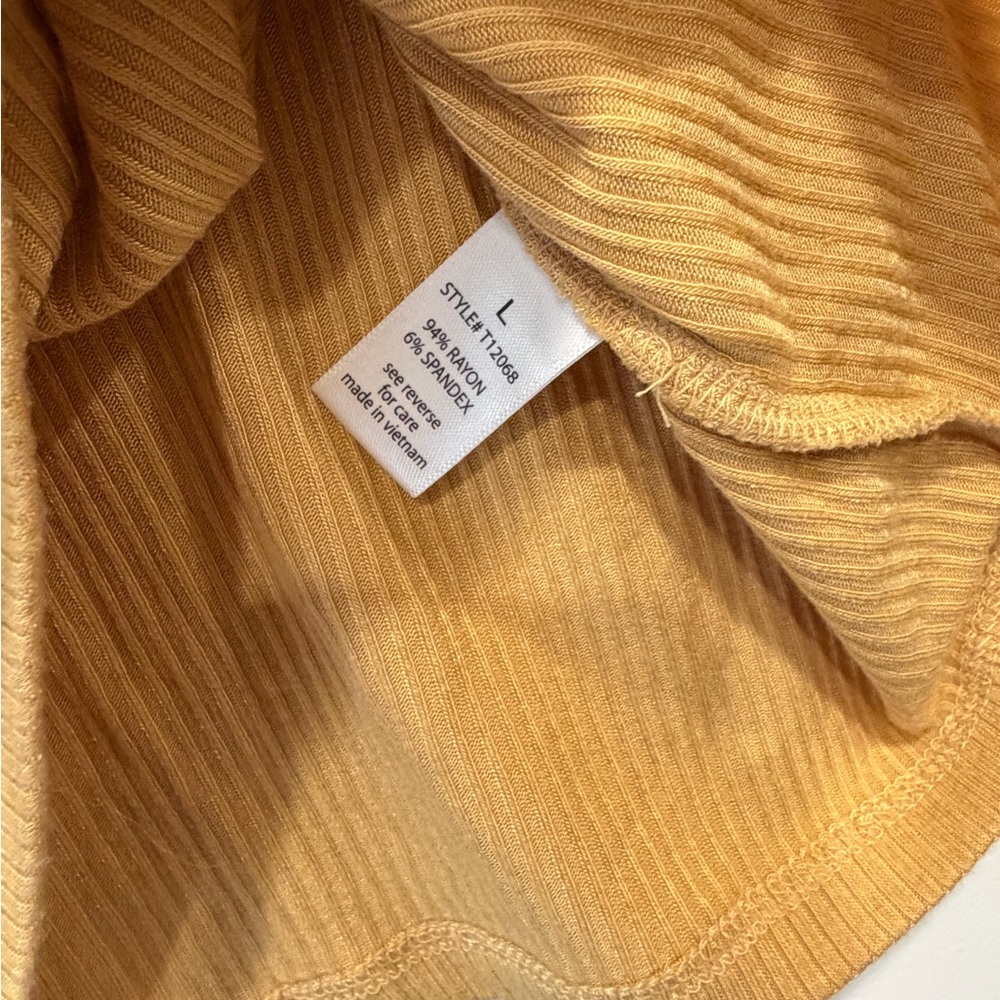 Active Basic Mustard Tank Top - Picture 3 of 5